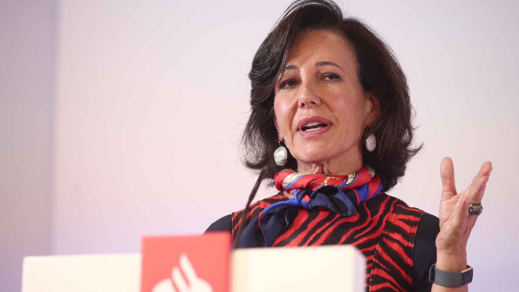 La presidenta del Banco Santander Ana Botín durante la presentación de los resultados de 2019 / EP