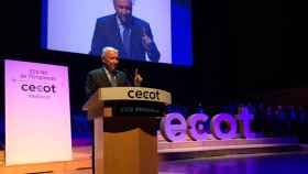 El presidente de Cecot, Antoni Abad, en el discurso inaugural de la 22ª Nit de l'empresari | CG