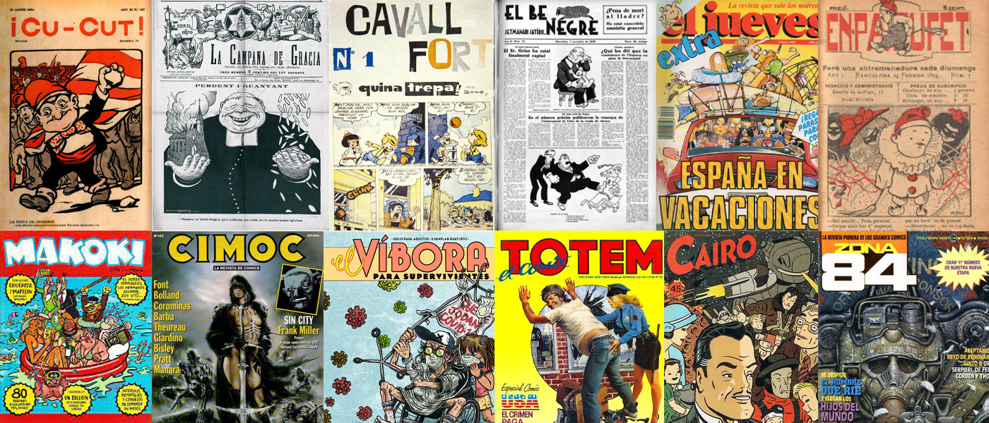 Algunas de las revistas editadas en Barcelona, referentes del futuro Museo del Cómic / GALA ESPÍN