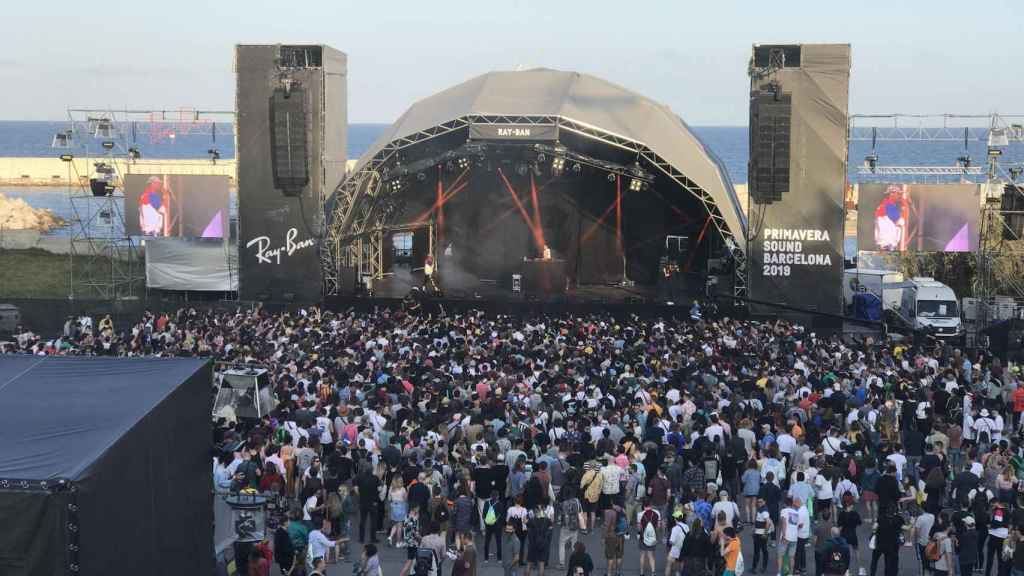 El escenario del Primavera Sound de 2019, en el anfiteatro del Parc del Fòrum de Barcelona / EP