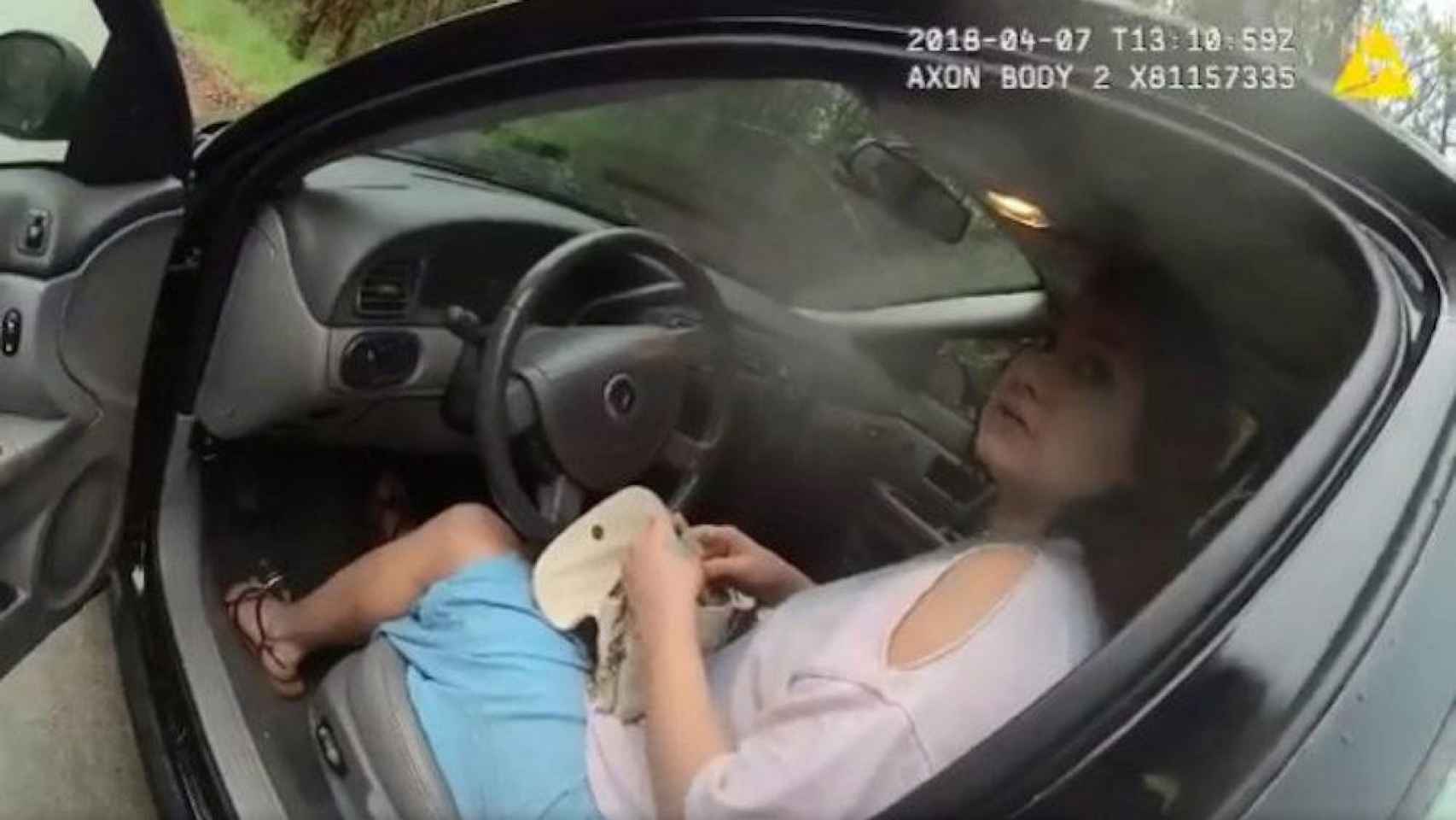 Una foto de la mujer que los policías pretendían detener al azar