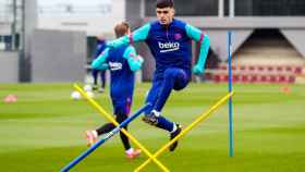 Pedri González en un entrenamiento del Barça / FC Barcelona