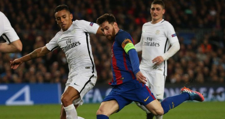 Leo Messi, en una acción ante el PSG | EFE