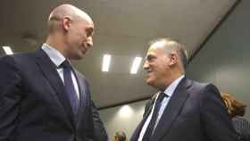 Luis Rubiales, de la RFEF y Javier Tebas, de la Liga, en un encuentro / EFE