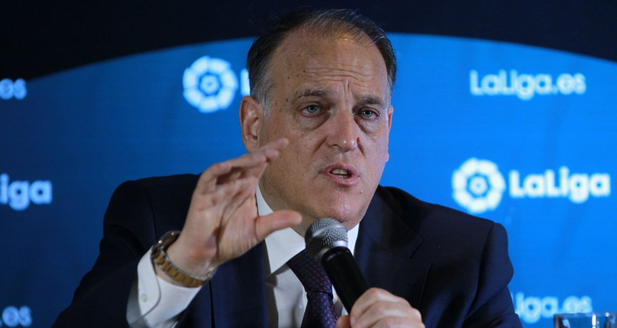 Javier Tebas, durante un acto de la Liga / EFE