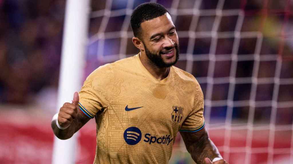 Memphis anotó su último gol con el Barça ante los New York Red Bulls / FCB