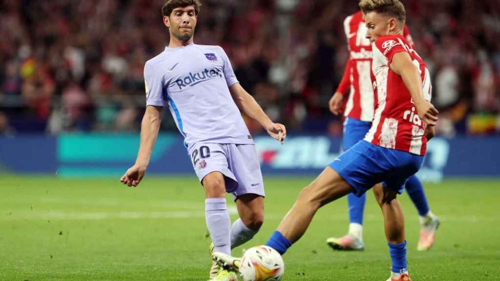 Sergi Roberto jugando contra el Atlético de Madrid / FC Barcelona