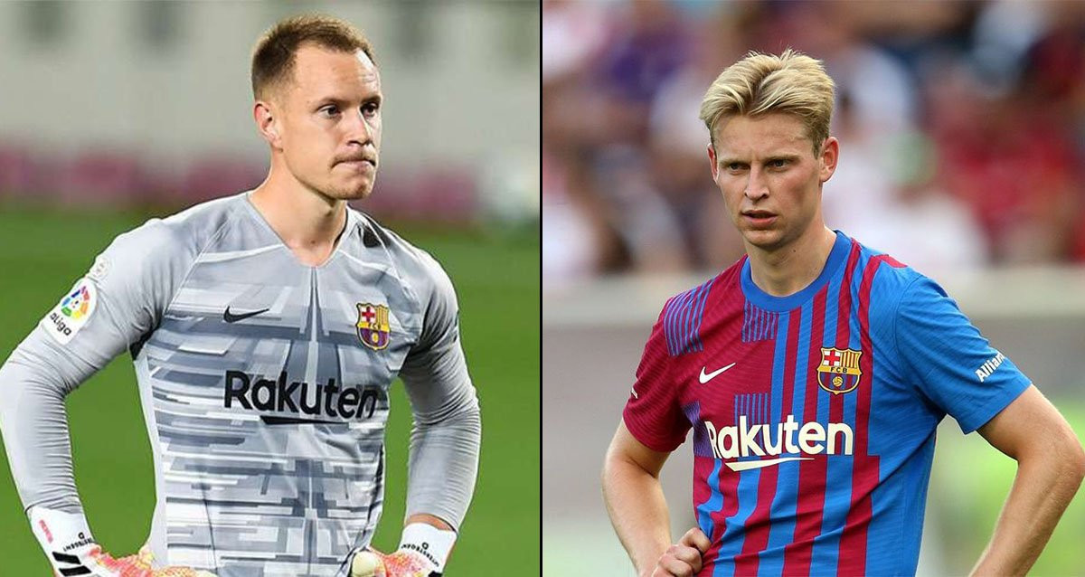 Marc-André Ter Stegen y Frenkie de Jong, los jugadores más cotizados del Barça / CM