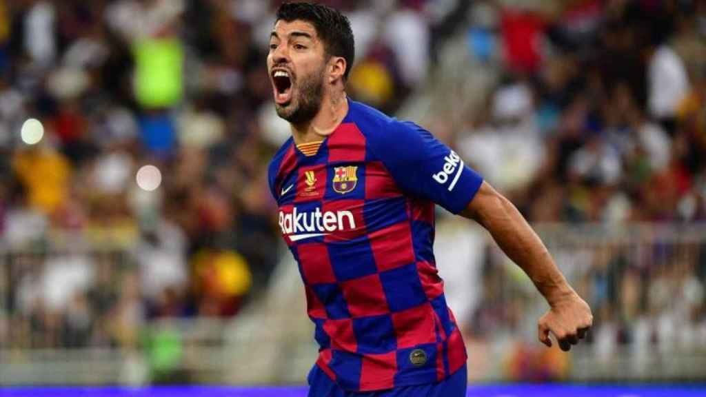 Luis Suárez en la Supercopa / EFE