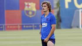 Una foto de Antoine Griezmann durante un entrenamiento del Barça / FCB