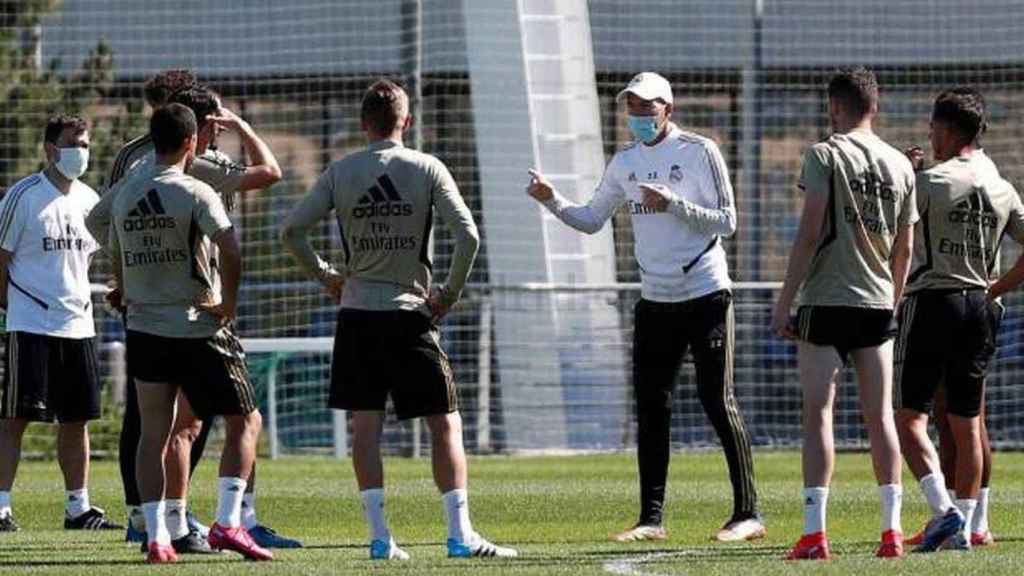 Zidane, en un entrenamiento del Real Madrid | RM