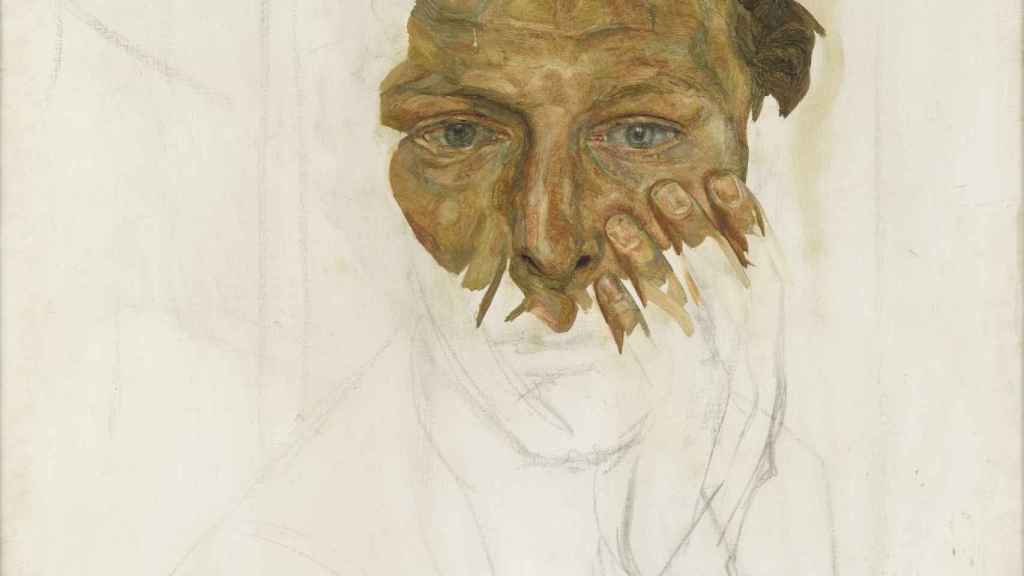 Fragmento de un  Autorretrato de Lucian Freud / THE LUCIAN FREUD ARCHIVES / BRIDGEMAN IMAGES, 2022