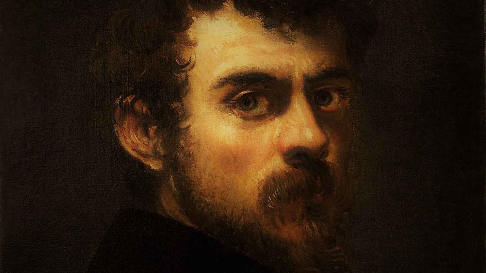 Autorretrato de Jacopo Comin, Tintoretto, con unos treinta años, hoy en el Museo de Filadelfia.