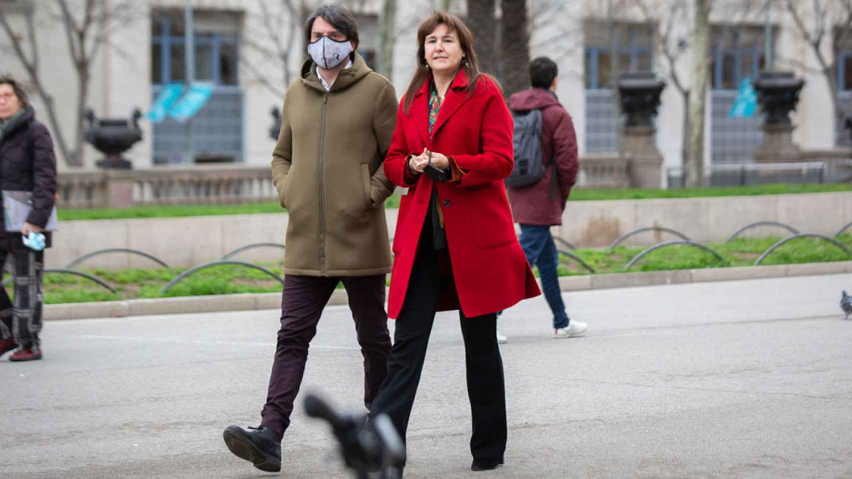 El diputado Francesc de Dalmases, con Laura Borràs en una imagen de archivo / EP