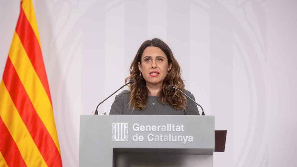 La portavoz del Govern, Patrícia Plaja, en rueda de prensa tras el Consell Executiu / EUROPA PRESS