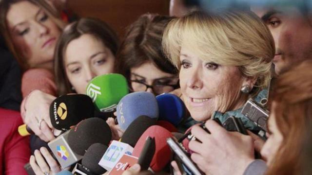 La presidenta del PP de Madrid, Esperanza Aguirre.