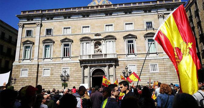 legionarios manifestacion barcelona