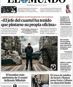 Portada de El Mundo, 8 de abril de 2023