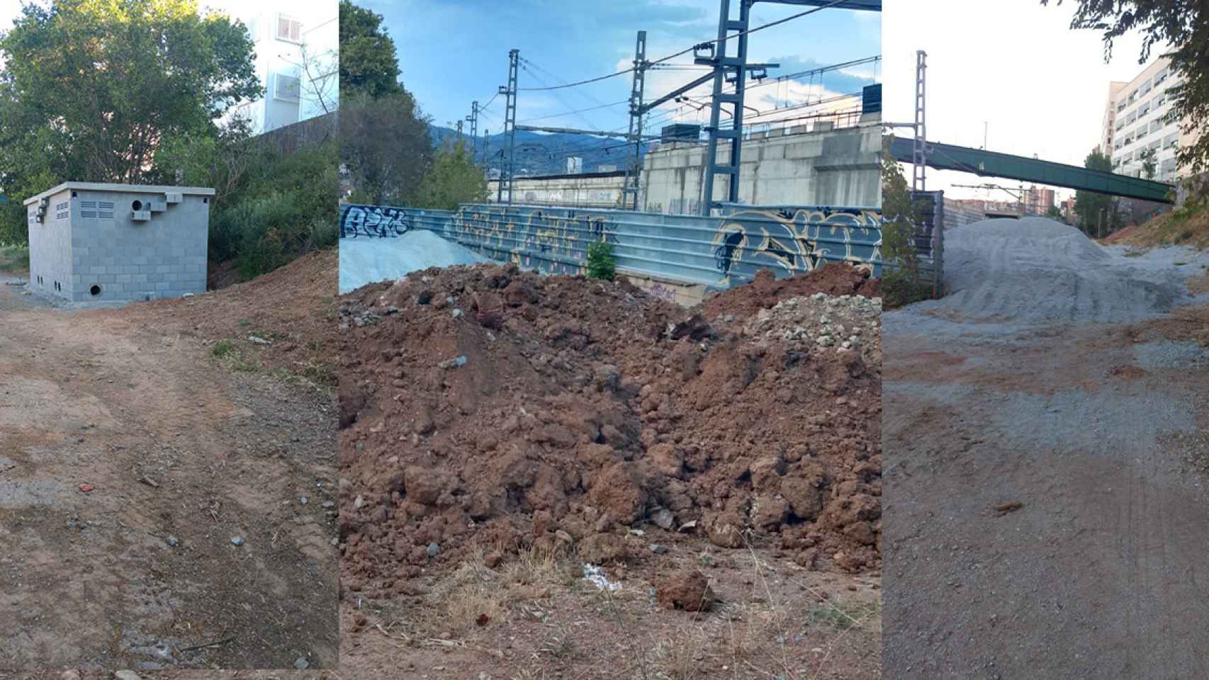 El Ayuntamiento de Barcelona instala un refugio para gatos en la zona de obras de La Sagrera / CG - FOTOMONTAJE