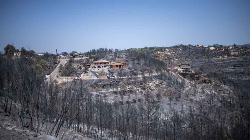 Vista de la urbanización de River Park afectada por el fuego, el 19 de julio de 2022, en Pont de Vilomara, comarca del Bages / Lorena Sopêna - EUROPA PRESS