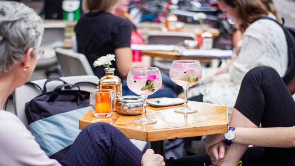 Una terraza de restauración