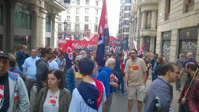 Imagen de archivo de un anterior conflicto en la planta de Delphi de Sant Cugat.