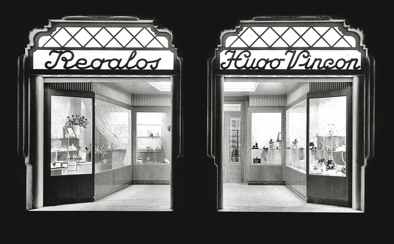 Regalos Hugo Vinçon, nombre del establecimiento en 1941 / Fotografía Fons Vinçon del Museu del Disseny de Barcelona (MDB)