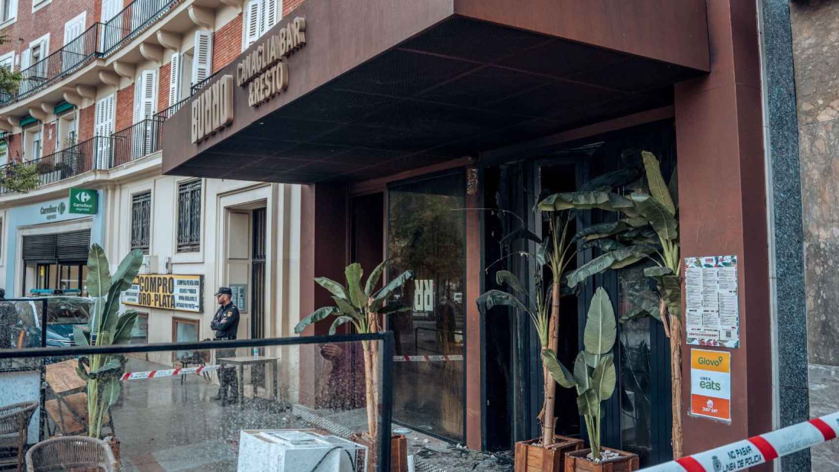 Restaurante donde se produjo el incencio en Madrid / EP