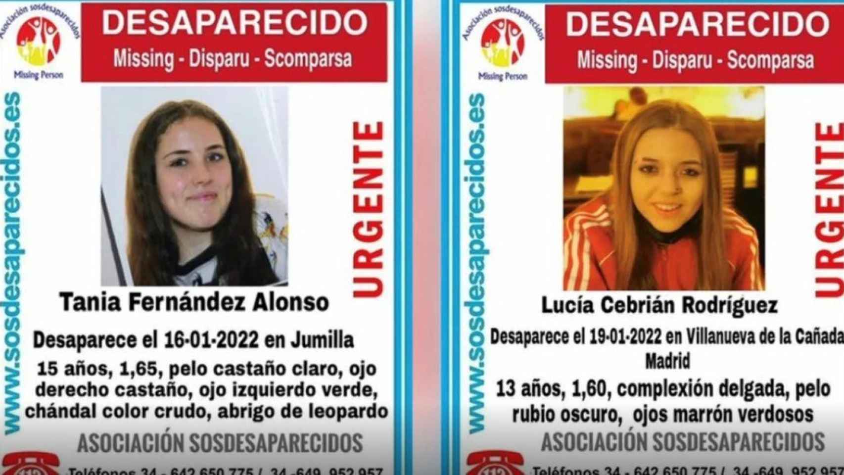 Las menores desaparecidas / SOSDESAPARECIDOS