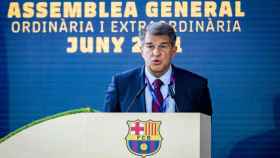 Laporta durante la Asamblea de socios compromisarios / FC Barcelona