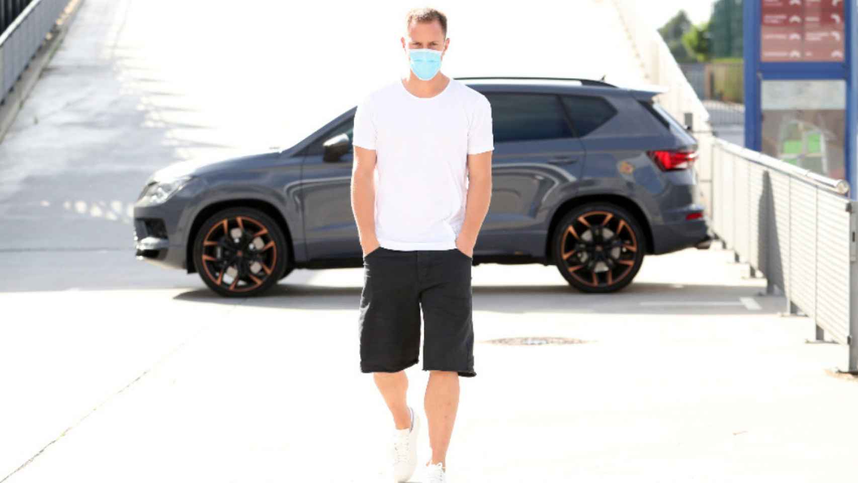 Ter Stegen llegando a la Ciutat Esportiva / FC Barcelona