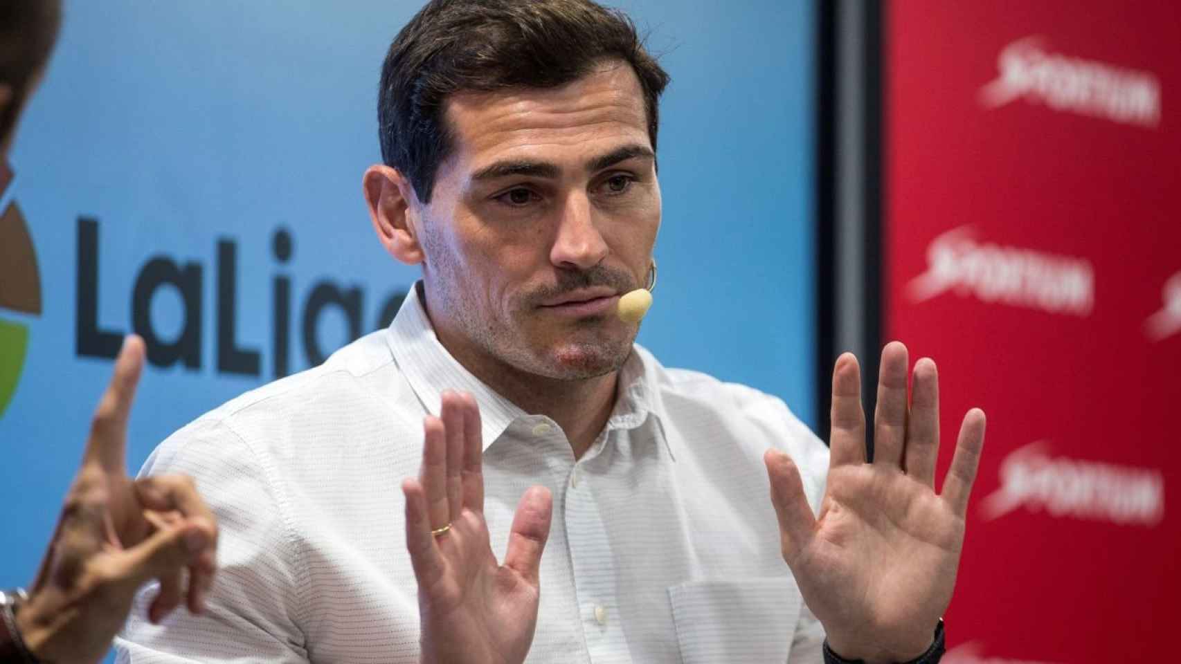 Iker Casillas en un acto de la Liga / EFE