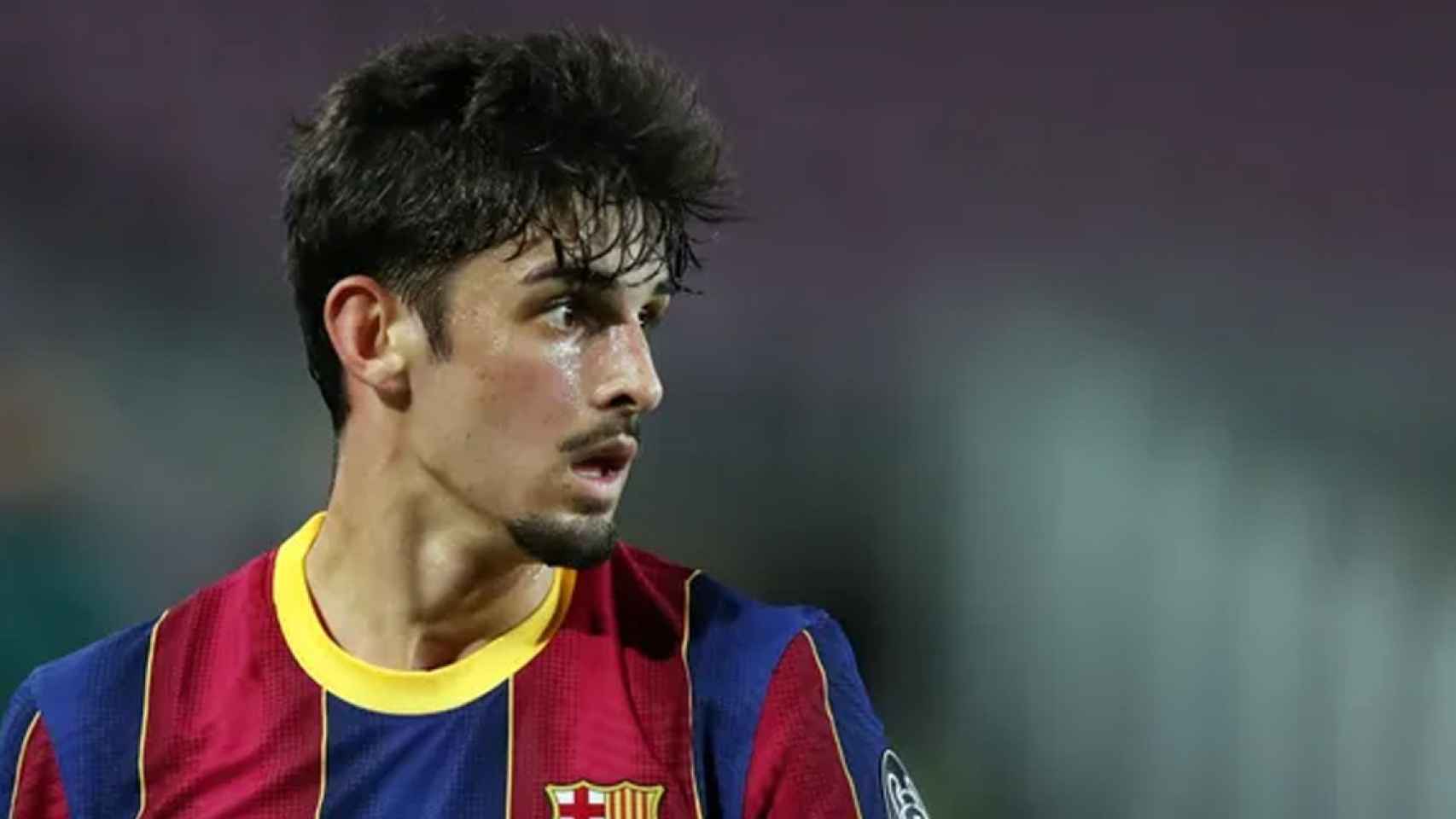 Francisco Trincao, con la camiseta del Barça, durante un partido de la 2020-21 / FCB