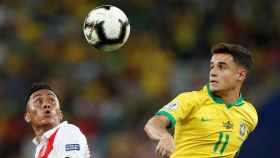 Una foto de Philippe Coutinho durante la final de la Copa América ante Perú / EFE