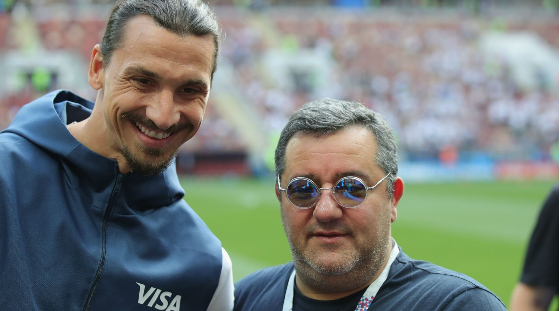 Ibrahimovic y Raiola en una imagen de archivo / EFE