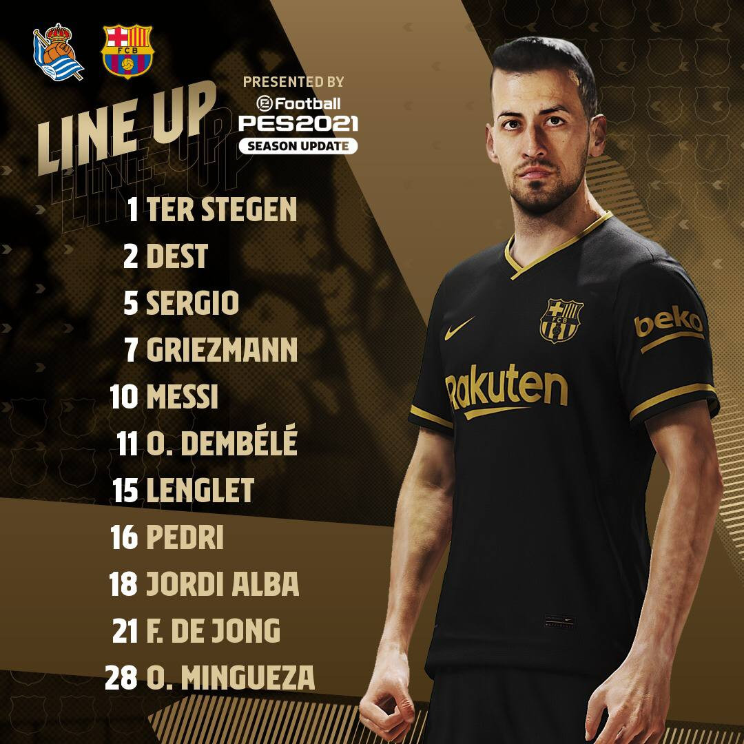 Once inicial del Barça contra la Real Sociedad / FC Barcelona