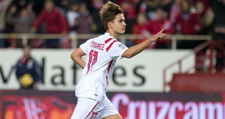 Denis Suárez celebrando un gol con el Sevilla de Emery / EFE