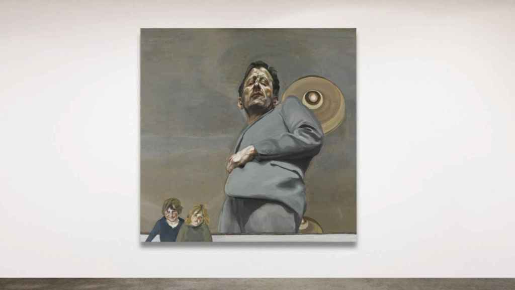 Cartel de la exposición 'Lucian Freud. New Perspectives'. National Gallery (Londres)