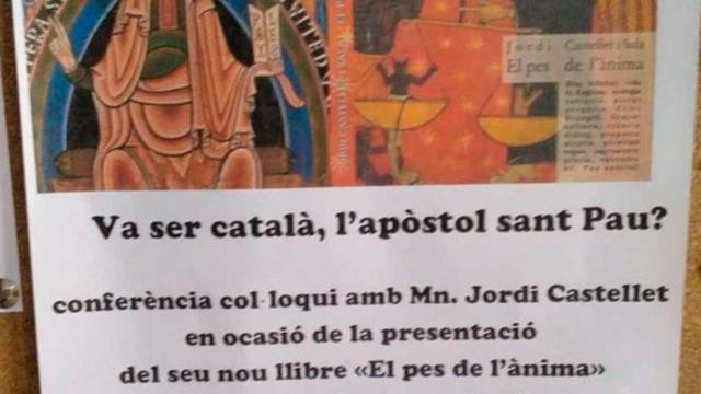Conferencia de Jordi Castellet sobre el origen de San Pablo / TWITTER