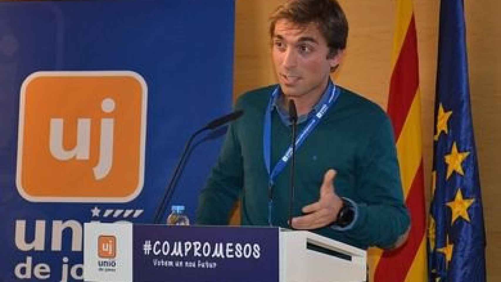 El presidente de las juventudes de UDC, Oriol Gil