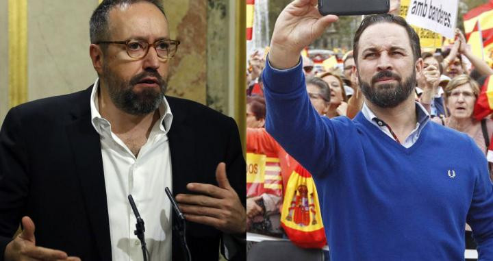 Juan Carlos Girauta (Ciudadanos) y Santiago Abascal (Vox) / El Español