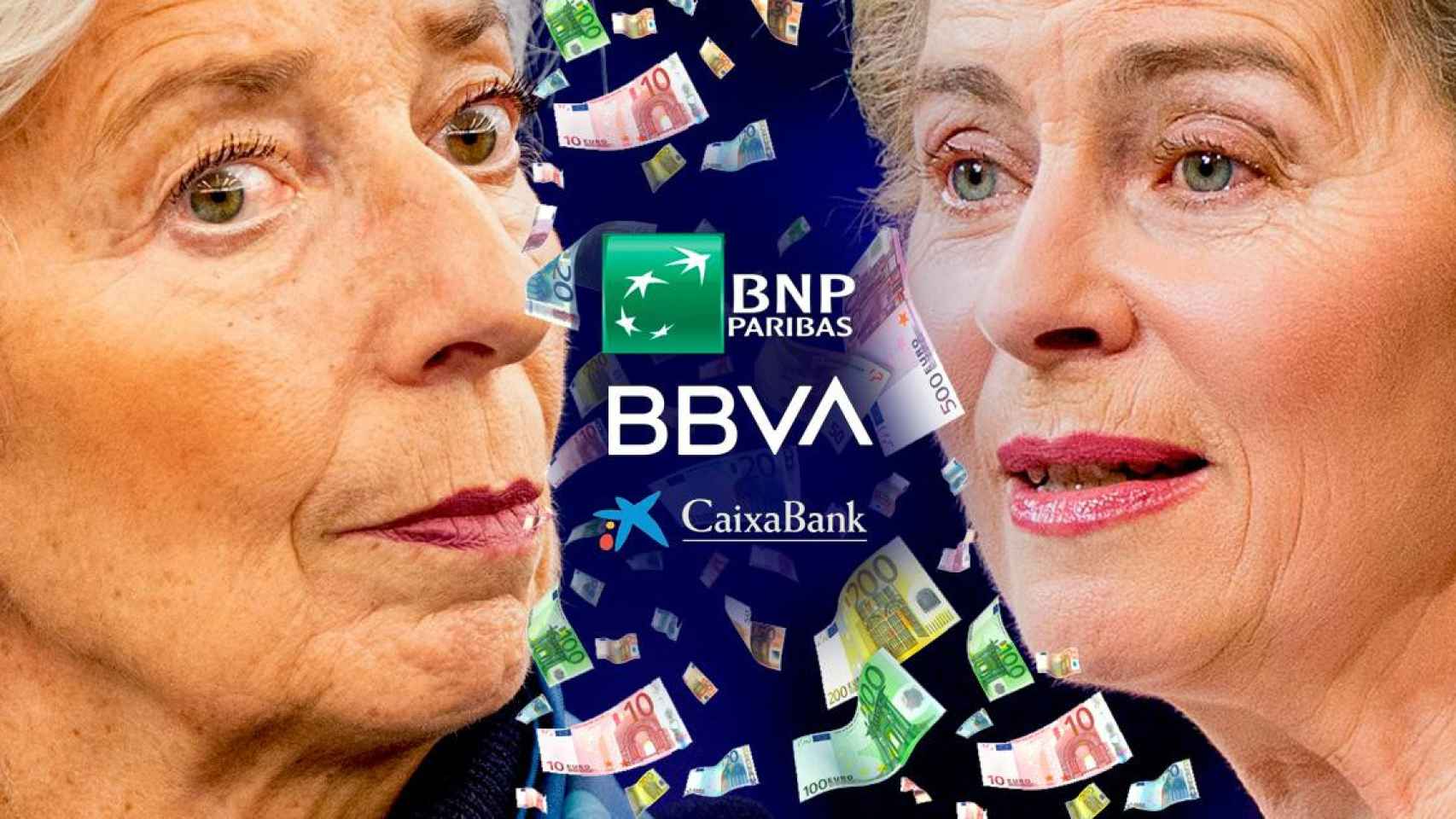 La presidenta del BCE, Christine Lagarde (izq.), y la de la Comisión Europea, Ursula Von der Leyen / CG