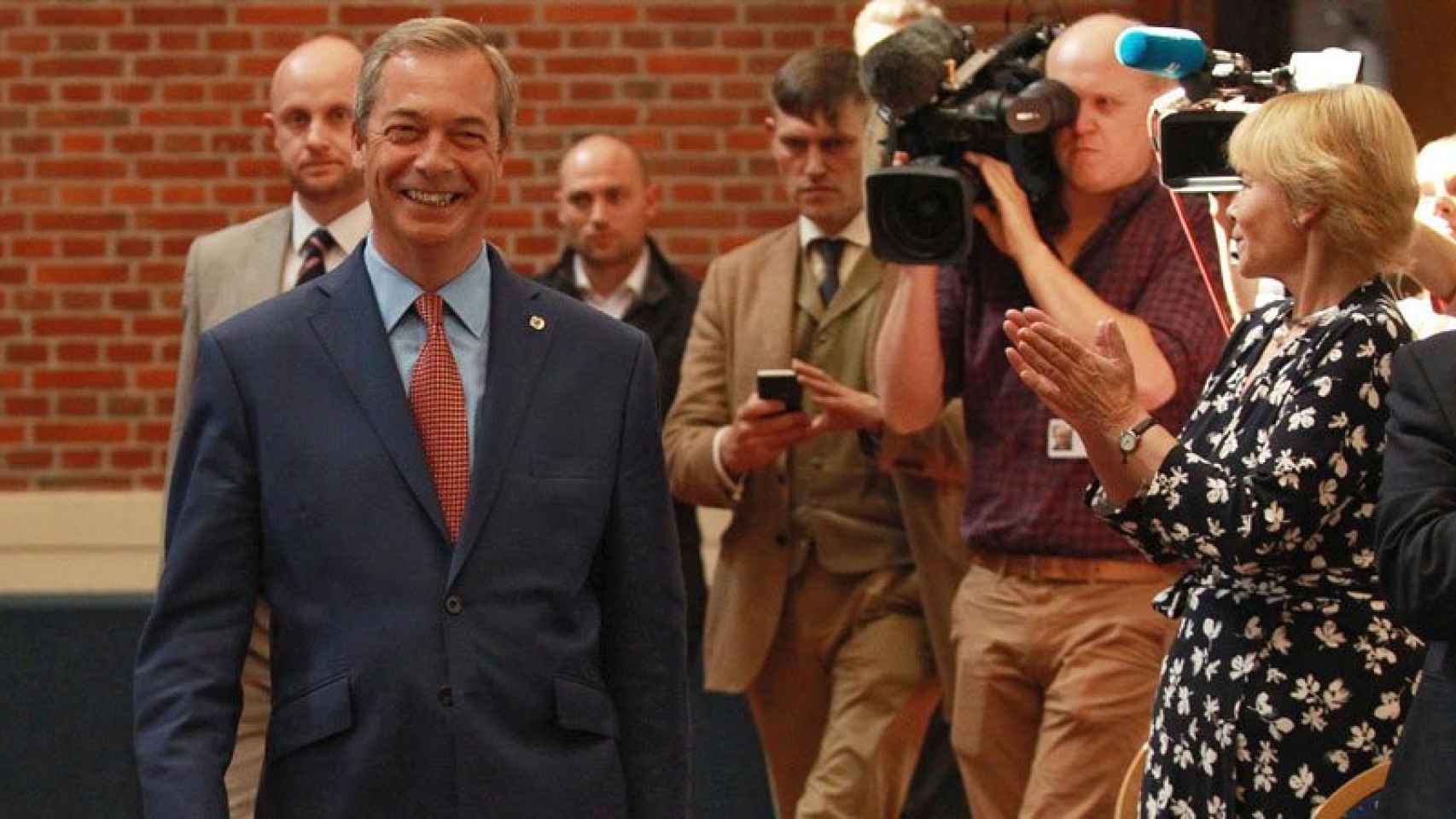 El exlíder del Partido Independiente del Reino Unido, Nigel Farage