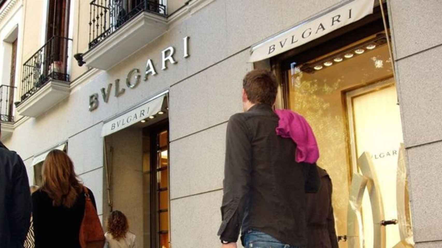 Uno de los establecimientos que Bulgari tiene en el barrio de Salamanca de Madrid.