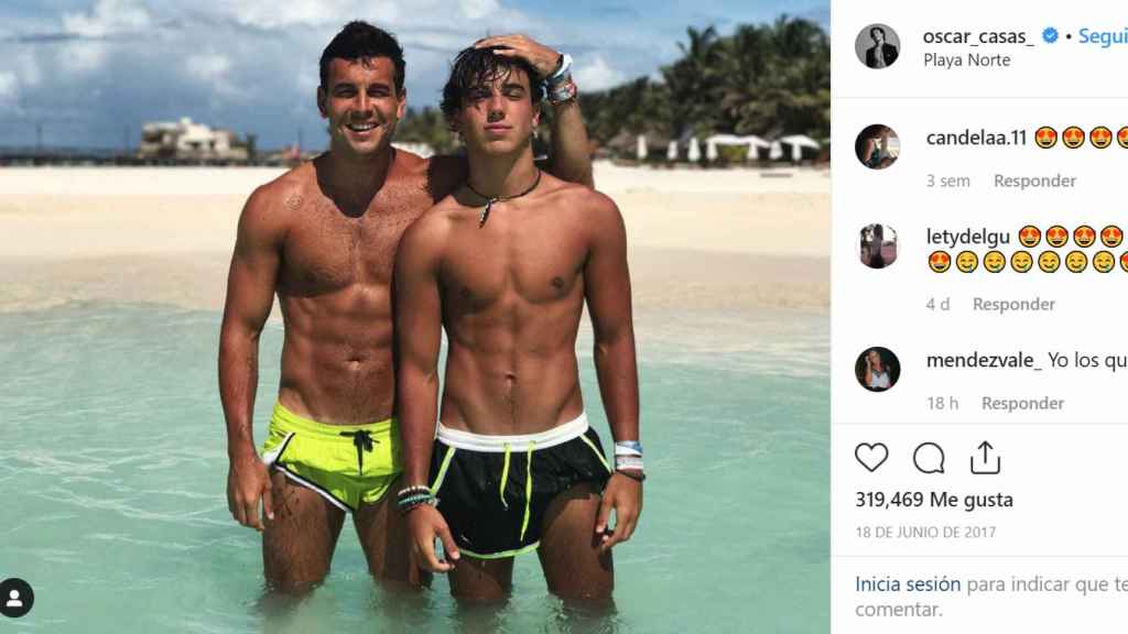 Mario Casas y Oscar Casas en 'Instagram'