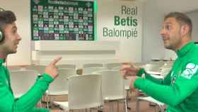 Joaquín y Sergio León en el karaoke del Betis / CD