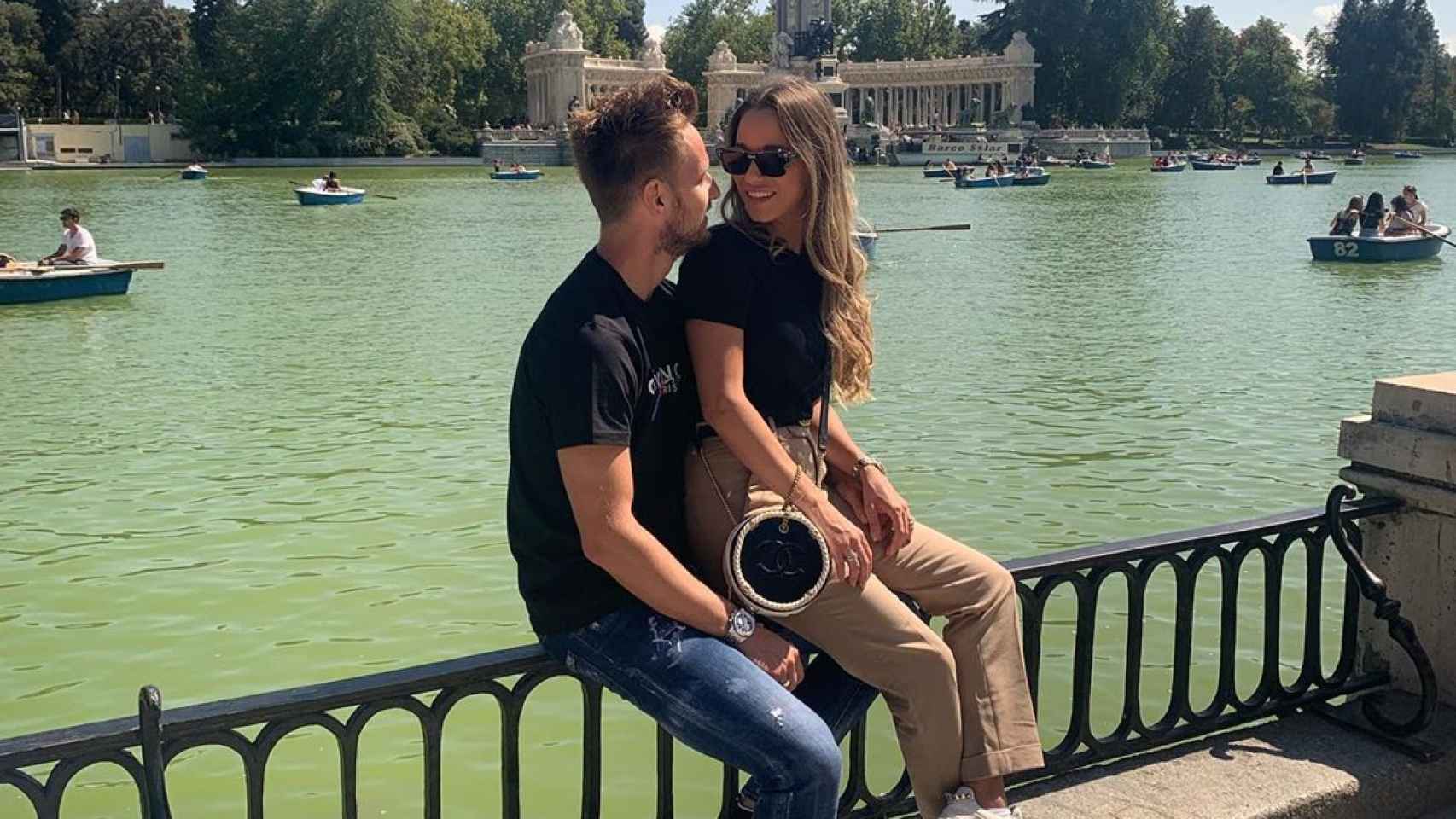 Raquel Mauri con Ivan Rakitic en Madrid