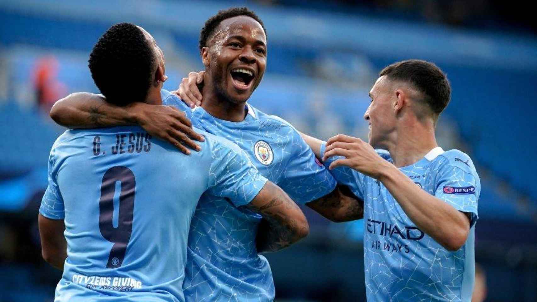 Sterling celebrando un gol contra el Real Madrid / EFE