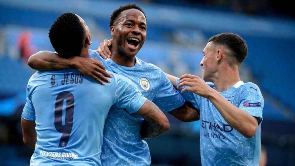 Sterling celebrando un gol contra el Real Madrid / EFE