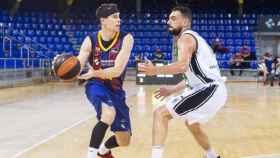 Kyle Kuric con Guillem Ventura / FCB